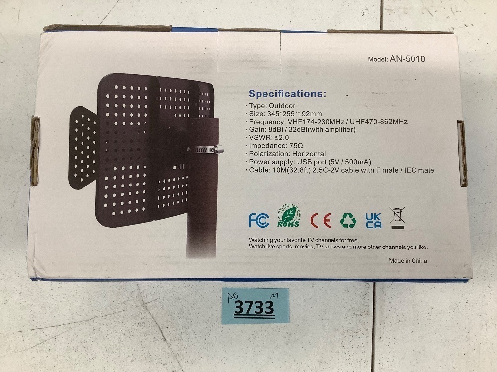 Outdoor Indoor TV Antenna for Digital Smart TV - Image 5 - Lot 3733