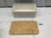 Beautiful Bread Box With Wooden Lid For Your Kitchen Countertop - Thumbnail 2
