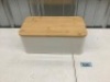 Beautiful Bread Box With Wooden Lid For Your Kitchen Countertop - Thumbnail 3