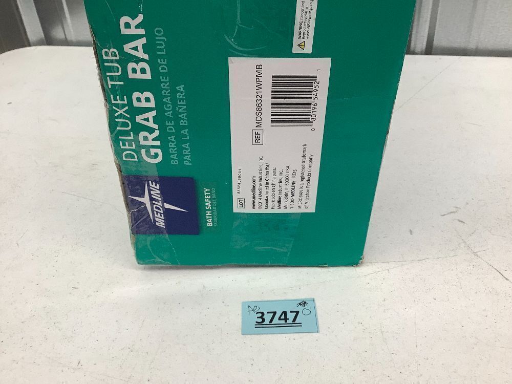 Medline Bathtub Grab Bar w/ Microban - Image 2 - Lot 3747