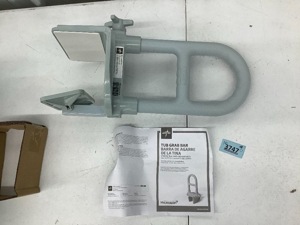 Medline Bathtub Grab Bar w/ Microban - Image 4 - Lot 3747