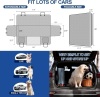 Back Seat Extender for Dogs, Dog Car Seat Cover, with Hard Bottom - tan and black- - Thumbnail 1