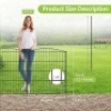INJOPEXI Decorative Garden Fence 12 Panels 23.6ft (L)×30in (H) Garden Fence - Thumbnail 1
