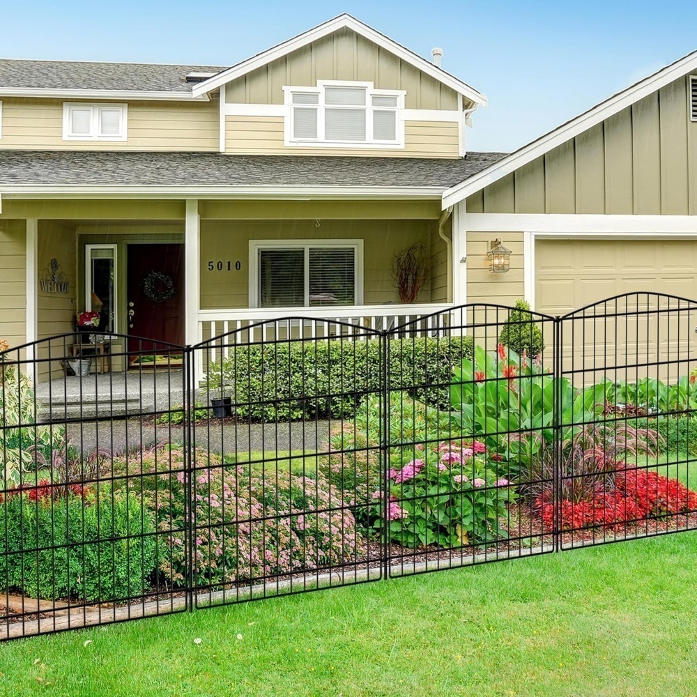 INJOPEXI Decorative Garden Fence 12 Panels 23.6ft (L)×30in (H) Garden Fence - Image 2 - Lot 3757