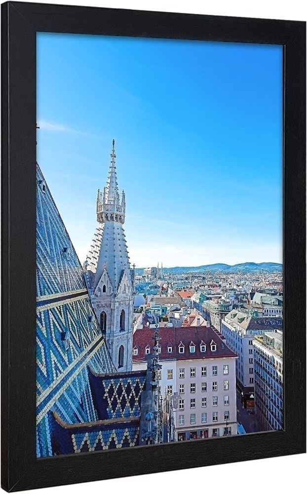 VCK Poster Frames 12x18 Black Set of 4,Solid Wood Picture Frames for Wall Mounting Hanging Art and Puzzle Frame - Image 1 - Lot 3760