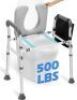 Raised Toilet Seat with Handles - Thumbnail 1