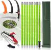 Tree Pruner Pole Saw for Trimming, 7.3-27ft Manual Extendable Tree Trimmer, Ideal for Palms and Shrubs - Thumbnail 1