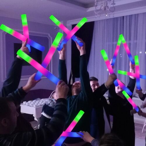 Box of Foam Glow Sticks - Lot 3859