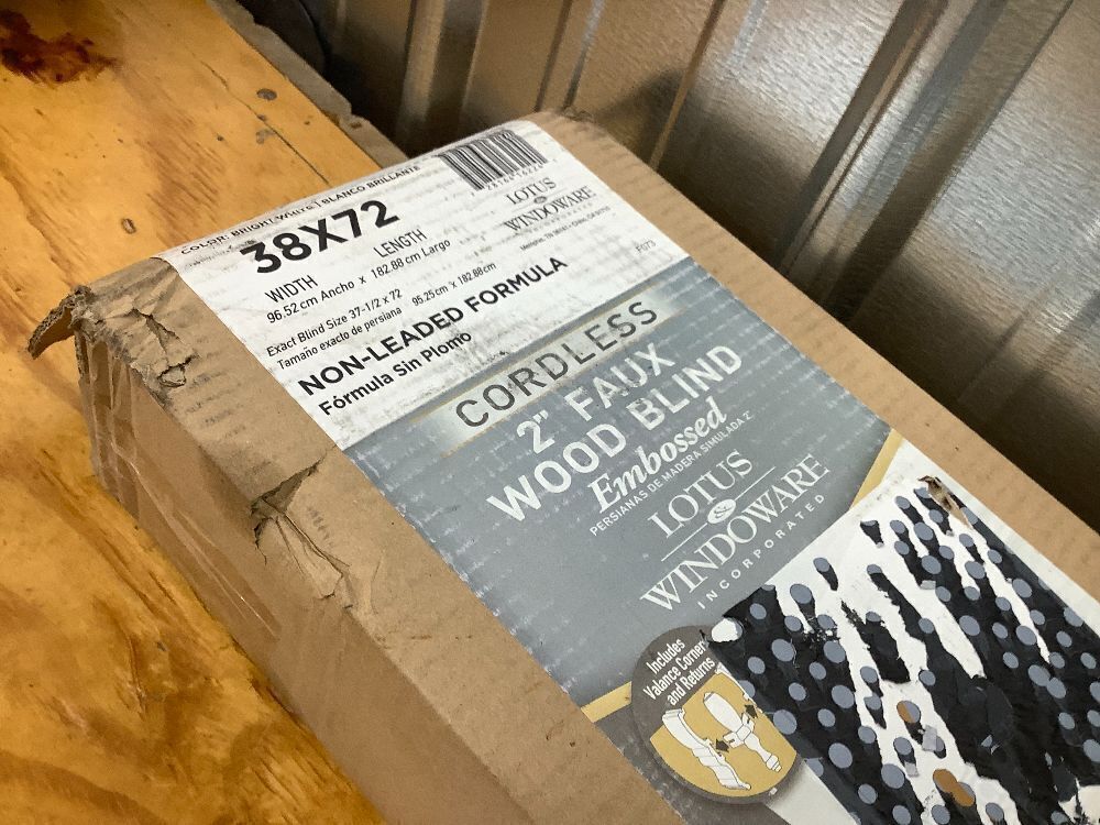 Lotus & Windoware Cordless, 2 Inch Faux Wood Blind - Image 4 - Lot 3861