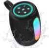Portable Bluetooth Speaker, Powerful Stereo Sound Small Wireless Speaker with Lights, IPX5 Waterproof, BT5.3 with AUX Input, TWS Pairing, for Outdoor Home Party Camping, Electronics Gifts for Him Her - Thumbnail 1