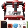 Mini Laser Engraving Machine, Woxcker S1 1.6W Portable Laser Engraver No Need Installation 130mm x 130mm Bed Size 0.05 Laser Spot for DIY, Pager, Wood, Acrylic, Leather, Leaf, Beginner-Friendly - Thumbnail 1