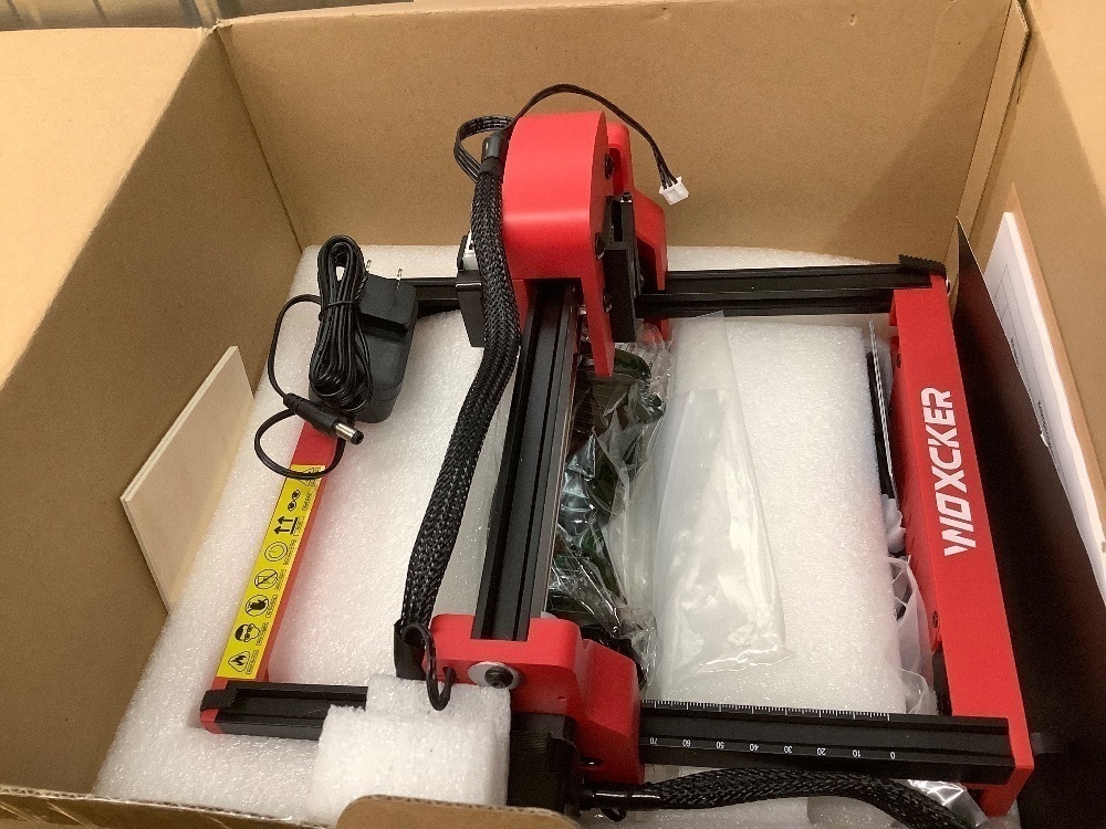 Mini Laser Engraving Machine, Woxcker S1 1.6W Portable Laser Engraver No Need Installation 130mm x 130mm Bed Size 0.05 Laser Spot for DIY, Pager, Wood, Acrylic, Leather, Leaf, Beginner-Friendly - Image 2 - Lot 3960
