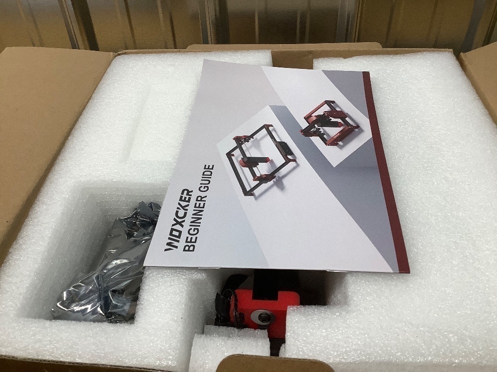 Mini Laser Engraving Machine, Woxcker S1 1.6W Portable Laser Engraver No Need Installation 130mm x 130mm Bed Size 0.05 Laser Spot for DIY, Pager, Wood, Acrylic, Leather, Leaf, Beginner-Friendly - Image 3 - Lot 3960