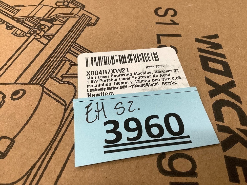 Mini Laser Engraving Machine, Woxcker S1 1.6W Portable Laser Engraver No Need Installation 130mm x 130mm Bed Size 0.05 Laser Spot for DIY, Pager, Wood, Acrylic, Leather, Leaf, Beginner-Friendly - Image 5 - Lot 3960