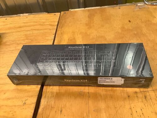 Keychron K14 70% Layout 72 Keys Bluetooth Wireless/USB Wired Mechanical Gaming Keyboard for Mac with Gateron G Pro Brown Switch/Multitasking/RGB Backlight Computer Keyboard for Windows Laptop - Lot 3983