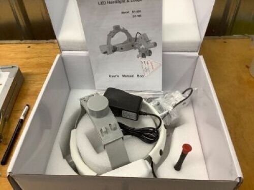 BoNew 5W LED Surgical Headlight Headband Loupe Light 2.5X - Lot 3986