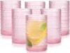 Hobnail Glasses Drinking Set of 6 - Thumbnail 1
