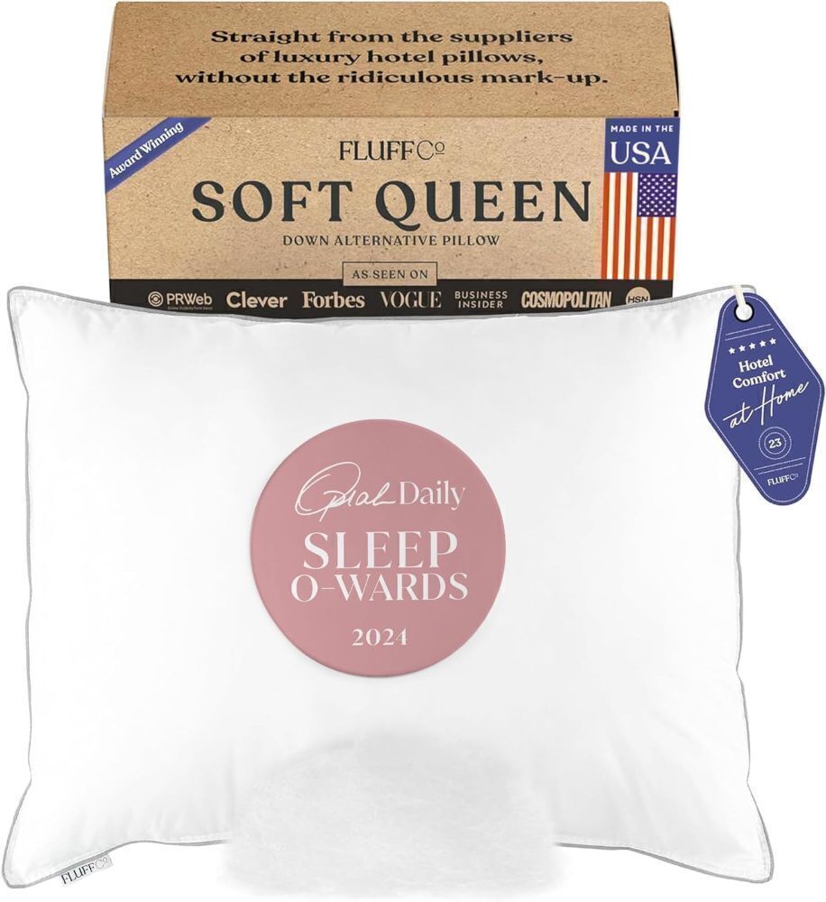 FluffCo Zen Fluff Pillows - Down Alternative Queen Size Pillow - Image 1 - Lot 3988