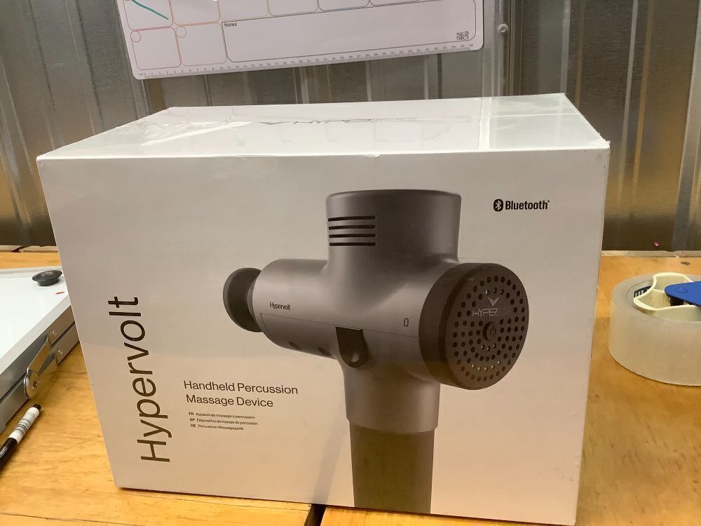 Hypervolt Bluetooth, Featuring Quiet Glide Technology - Handheld Percussion Massage Gun | 3 Speeds, 5 Interchangeable Heads - Image 3 - Lot 3991