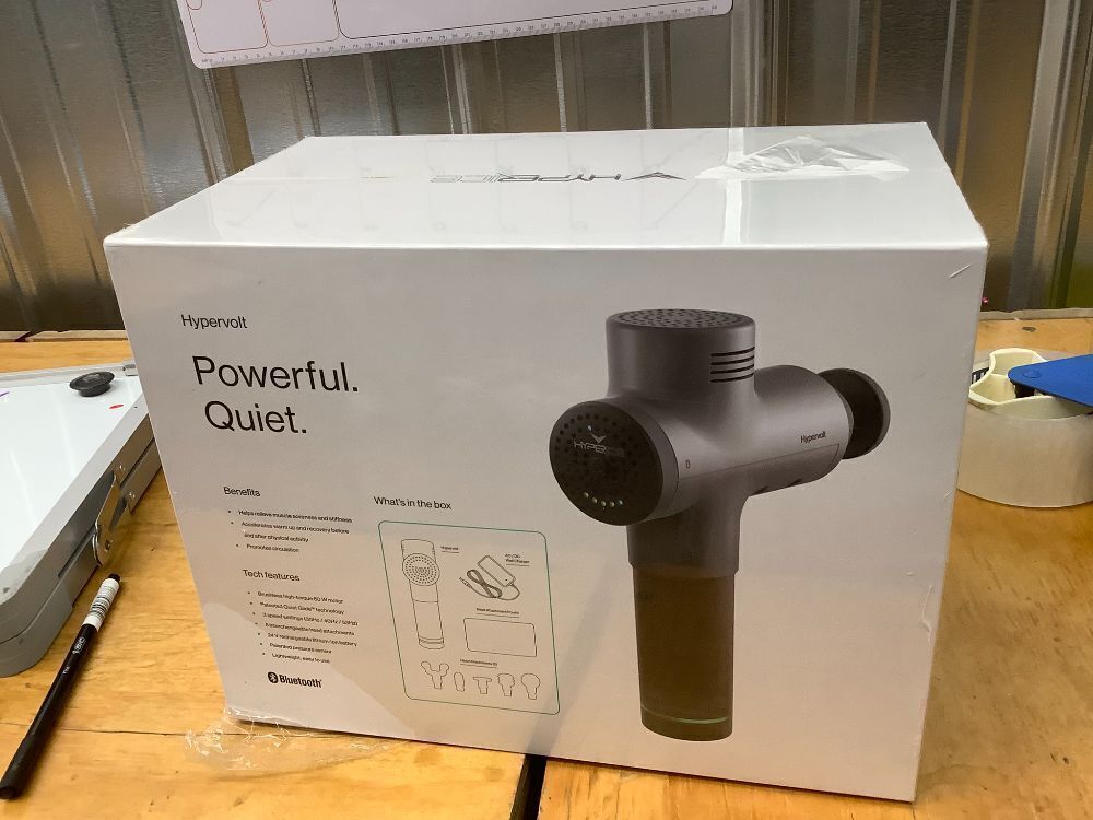 Hypervolt Bluetooth, Featuring Quiet Glide Technology - Handheld Percussion Massage Gun | 3 Speeds, 5 Interchangeable Heads - Image 4 - Lot 3991