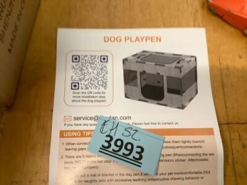 Dog Playpen - Lot 3993