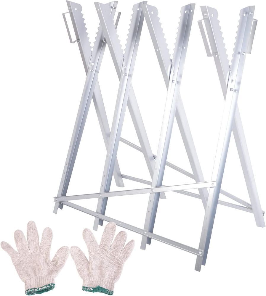 Heavy Duty 220 lbs Sawhorse Work Table, Portable Folding Sawhorse - Image 1 - Lot 4003