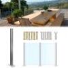 Qrooviiy 35.6 Inch Glass Railing Corner Post - Thumbnail 1