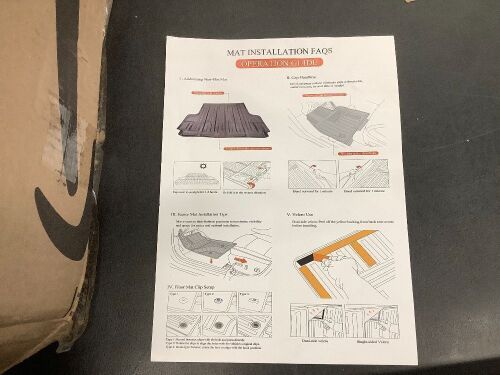 Vehicle Rubber Mats - Lot 4013