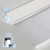 Smart Motorized Blinds with Remote, Cordless No-Drill Automatic Roller Shades - Thumbnail 1