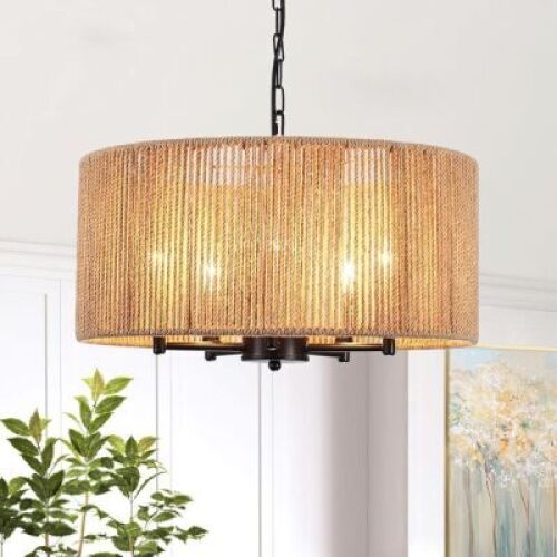 5 Lights Boho Chandelier for Dining Room - Lot 4031
