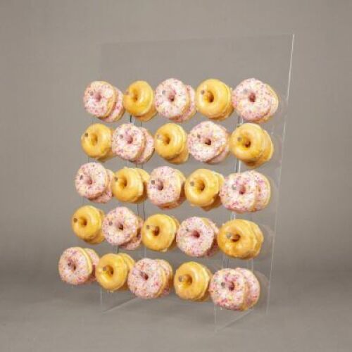 Donut Wall Display Stand - Acrylic Donut Stand Holds 50 Donuts - Lot 4037