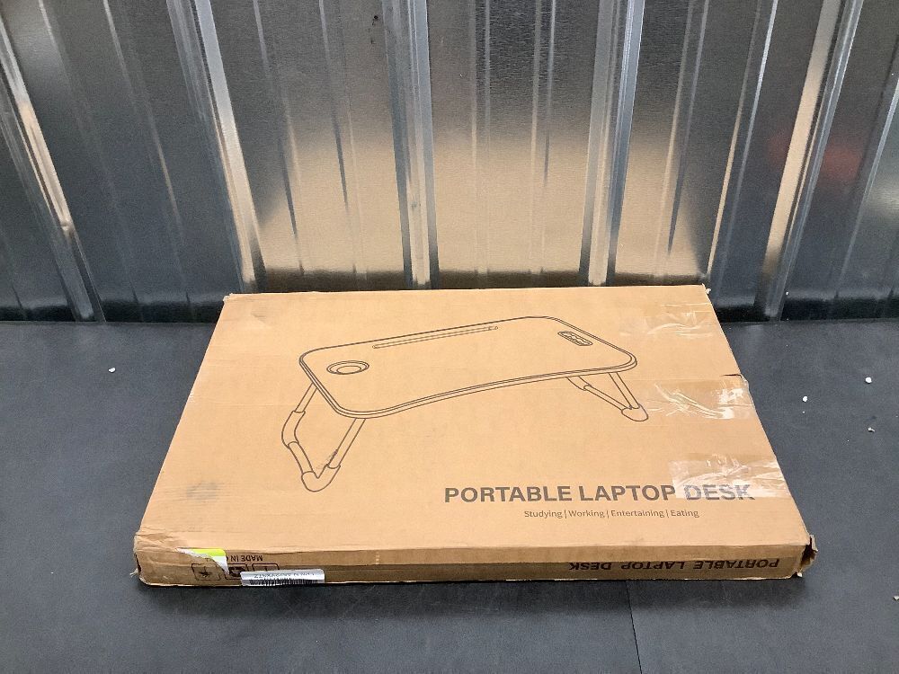 Foldable Laptop Table, Portable Lap Desk Bed Table Tray - Image 2 - Lot 4042