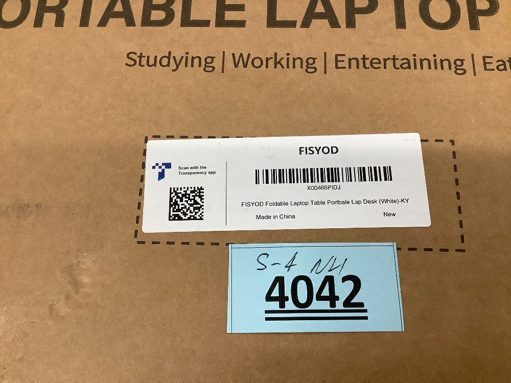 Foldable Laptop Table, Portable Lap Desk Bed Table Tray - Image 4 - Lot 4042