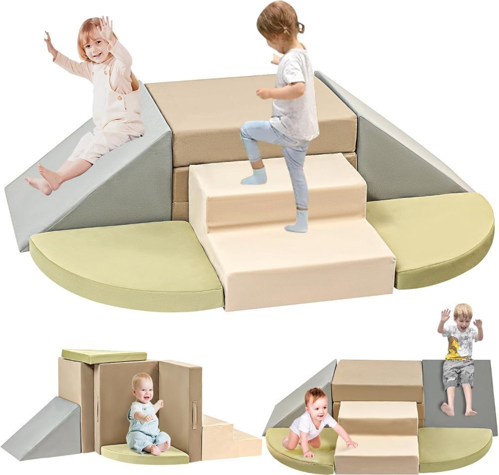 6-Piece Toddler Climbing Toys Indoor, Foam Climbing Toys for Toddlers - Image 1 - Lot 4044