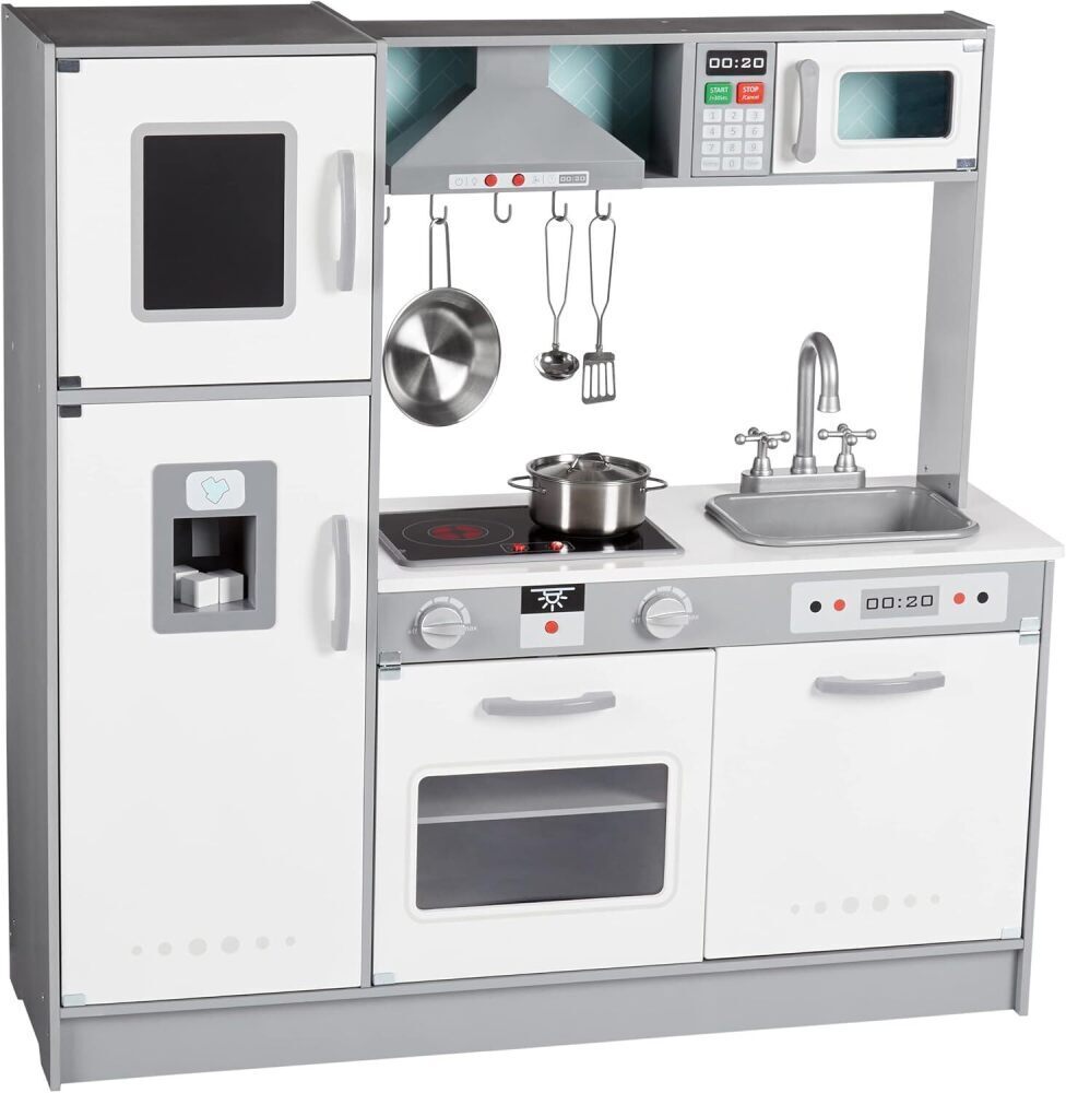 Breltam Upright Wooden Kitchen Toy Playset with Stove, Oven, Sink, Fridge and Accessories - Image 1 - Lot 4047