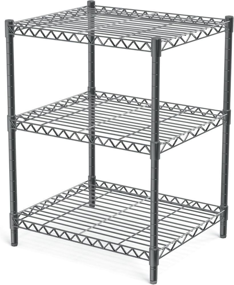 3 Tier Grey Storage Racks and Shelving - Heavy Steel - Image 1 - Lot 4056