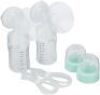 Motif Medical, Luna Double Pumping Kit, Replacement Parts for Breast Pump - Medium 24mm Clear - Thumbnail 1