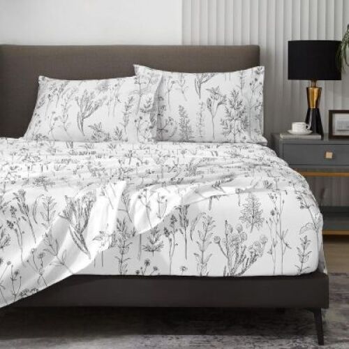 HYPREST Floral Sheets Queen Size - Lot 4064
