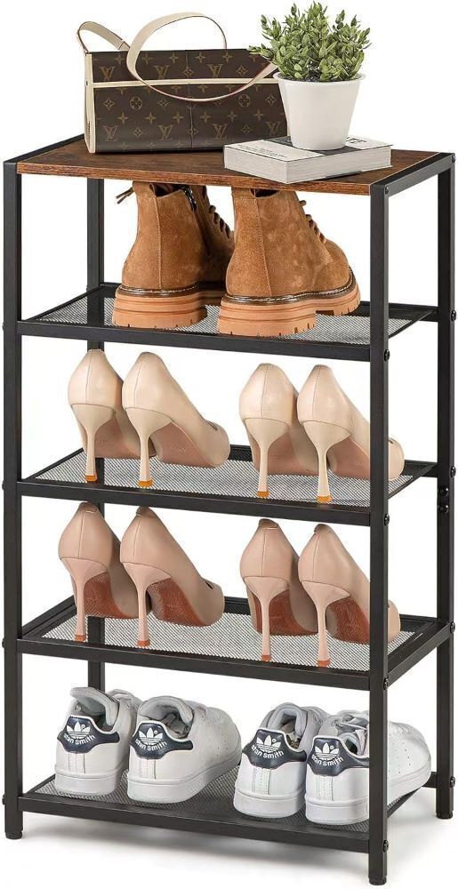 Metal 5 Tier Shoe Rack for Front Door Entrance - Image 1 - Lot 4066