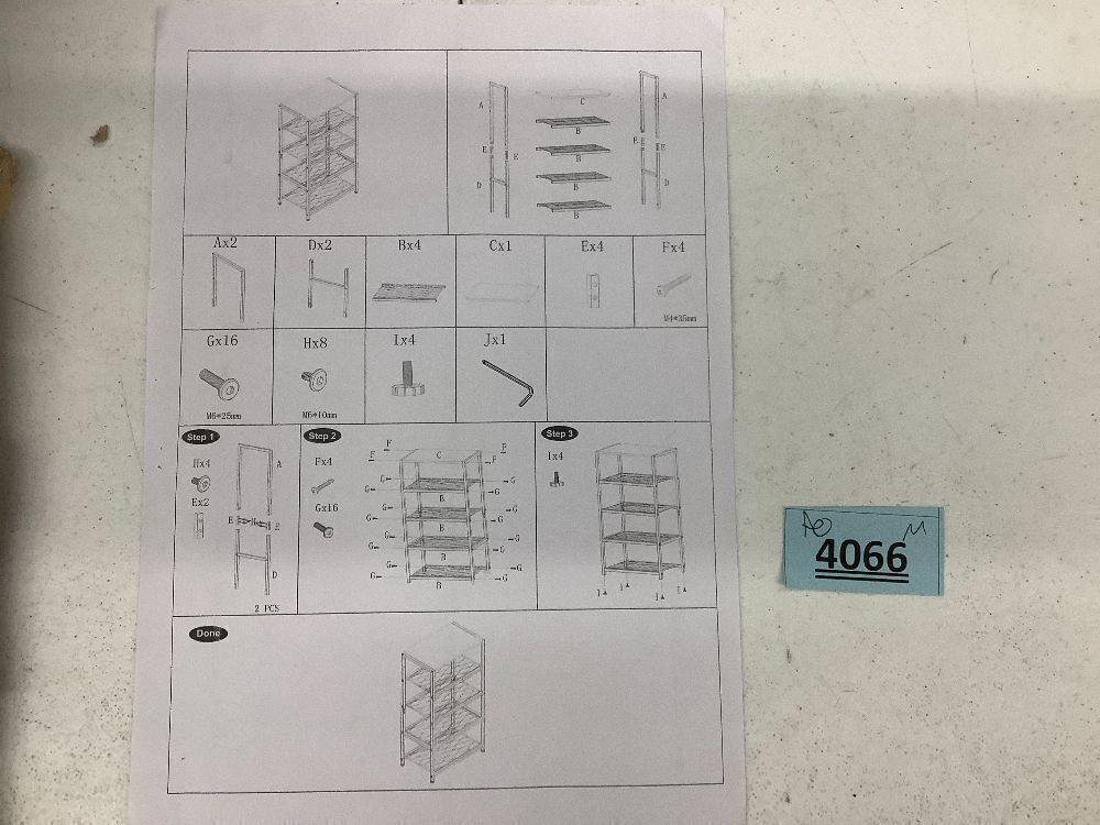 Metal 5 Tier Shoe Rack for Front Door Entrance - Image 3 - Lot 4066