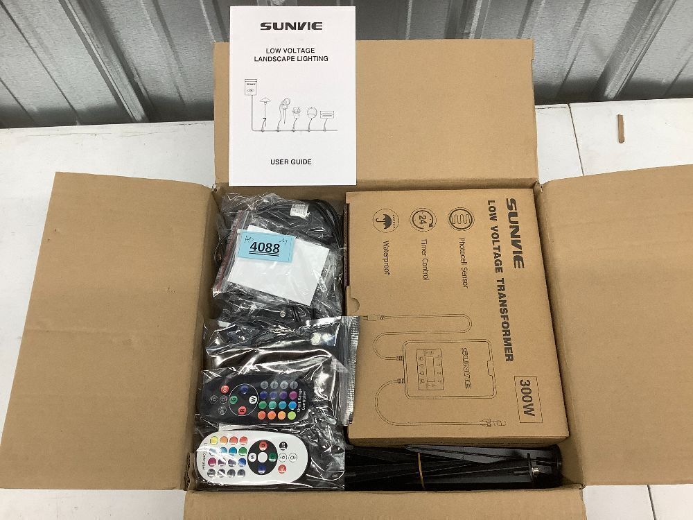 Low Voltage RGBW Color Changing Landscape Lights with 300W Transformer Kit, 12 Pack - Image 2 - Lot 4088