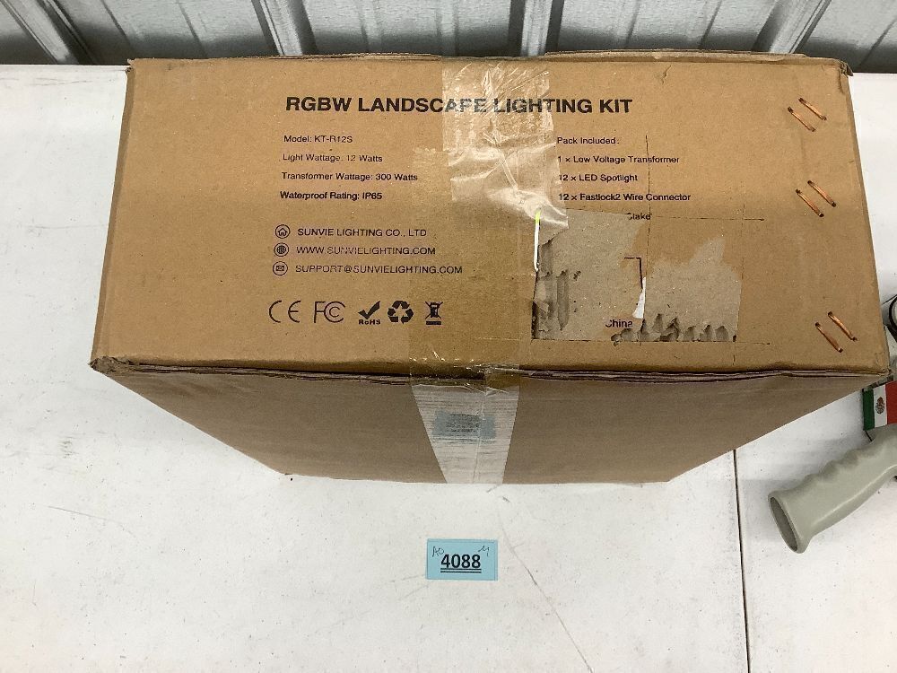 Low Voltage RGBW Color Changing Landscape Lights with 300W Transformer Kit, 12 Pack - Image 4 - Lot 4088