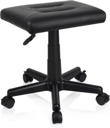 Under Desk Adjustable Height Footrest Ottoman with Wheels - Lot 4093