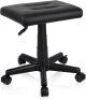 Under Desk Adjustable Height Footrest Ottoman with Wheels - Thumbnail 1