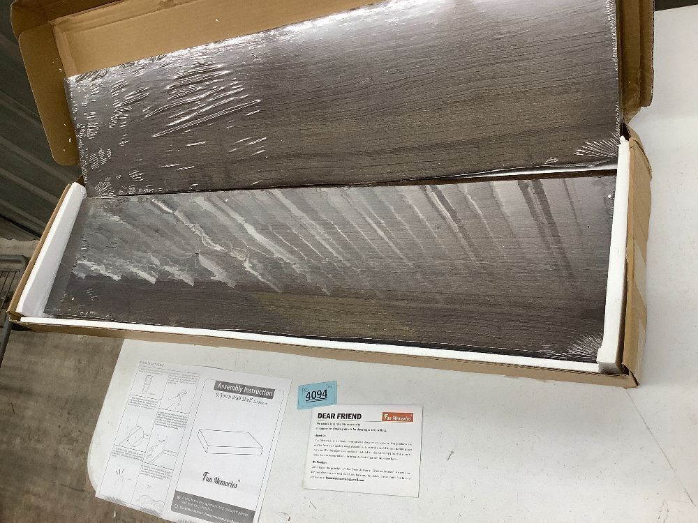 Fun Memories 36 Inch Wood Floating Shelves, 9.3" Deep Elm Wood Wall Shelves for Storage, 2 Pack - Image 3 - Lot 4094