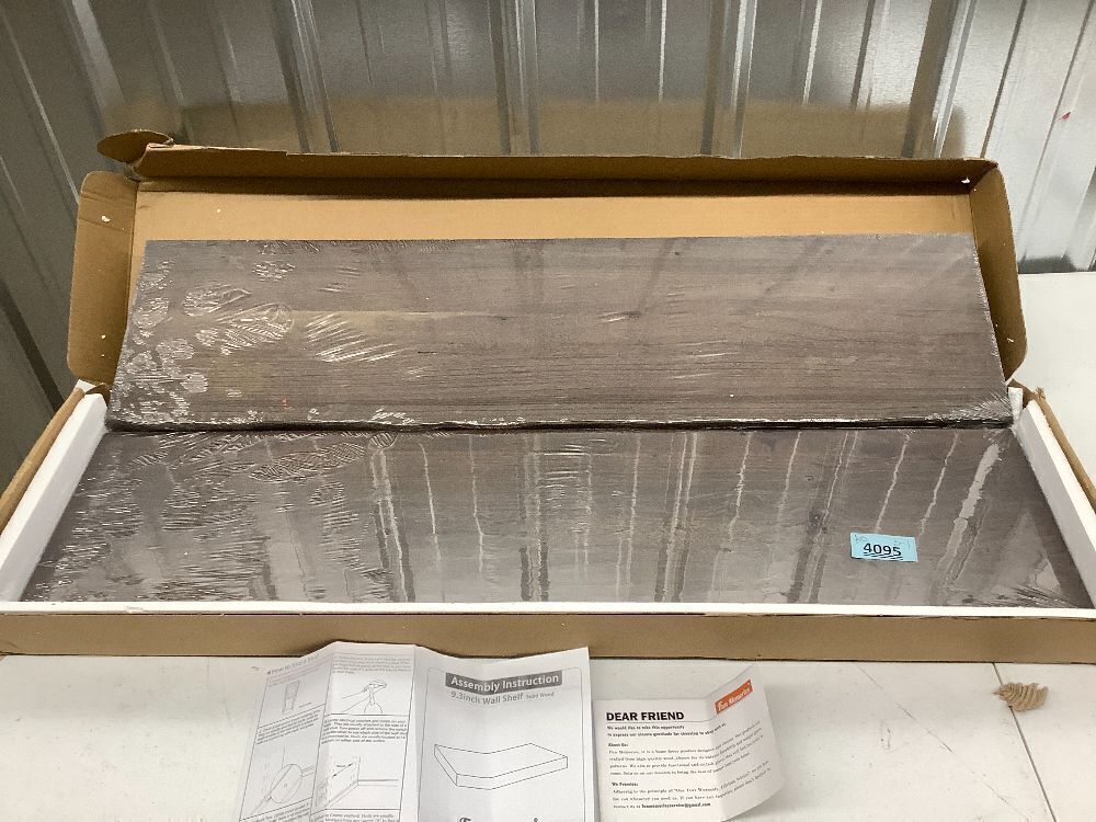 Fun Memories 36 Inch Wood Floating Shelves, 9.3" Deep Elm Wood Wall Shelves for Storage, 2 Pack - Image 2 - Lot 4095