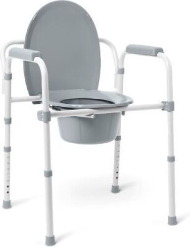 Medline 3-in-1 Steel Bedside Commode - Lot 4098