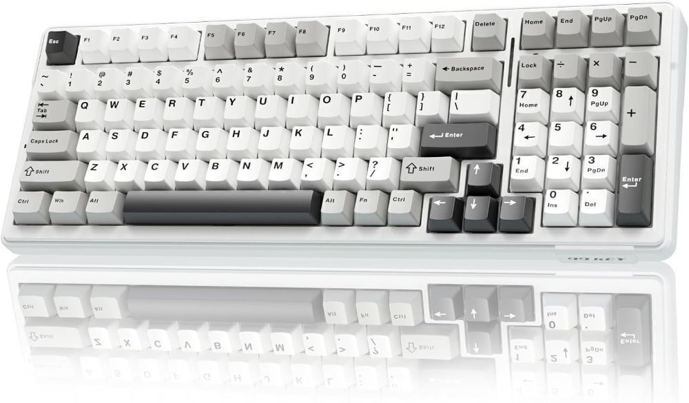 AULA F99 Wireless Mechanical Keyboard,Tri-Mode BT5.0/2.4GHz/USB-C Hot Swappable Custom Keyboard,Pre-lubed Linear Switches,RGB Backlit Computer Gaming Keyboards for PC/Tablet/PS/Xbox - Image 1 - Lot 4101