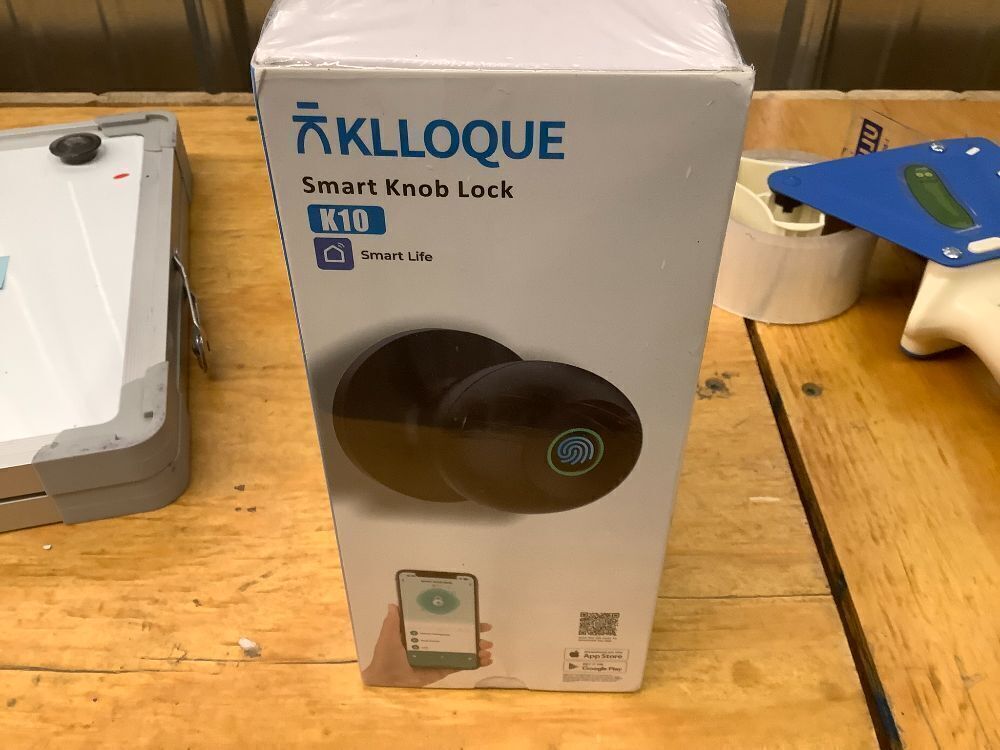 Fingerprint Door Lock, Smart Fingerprint Door Knob with Lock, Biometric Door knob with App Control & Key, Keyless Thumbprint Entry Door Lock for Bedroom, Front Door, Home, Apartment Office and Garages - Image 3 - Lot 4109