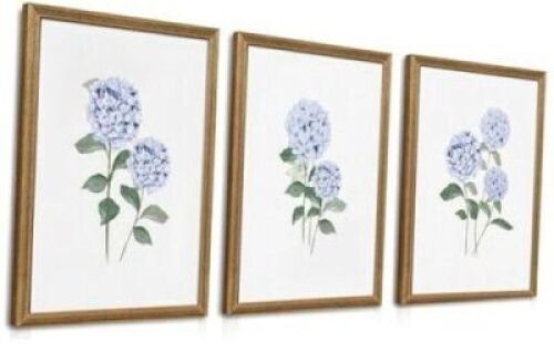 Set of 3 Hydrangea Wall Art - Lot 4119